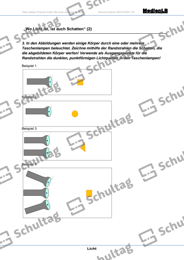Wo Licht ist – ist auch Schatten – Schultag