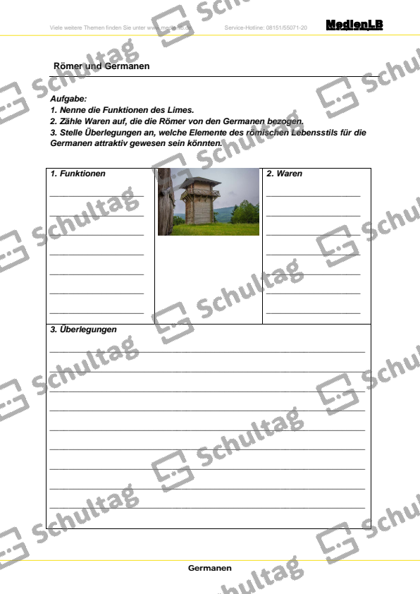 Schlacht im Teutoburger Wald – Schultag