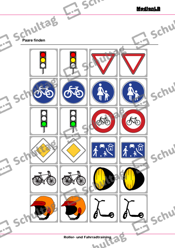 Parcours basteln – Schultag