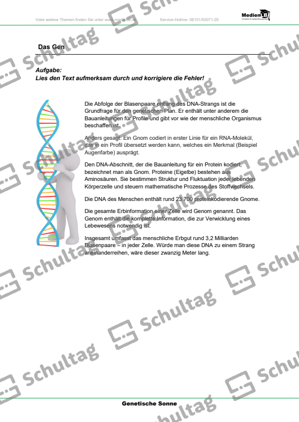 Definition Genetik – Schultag