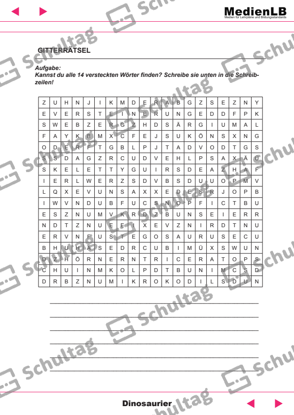  RÄTSELSPASS – Schultag Motiv 
