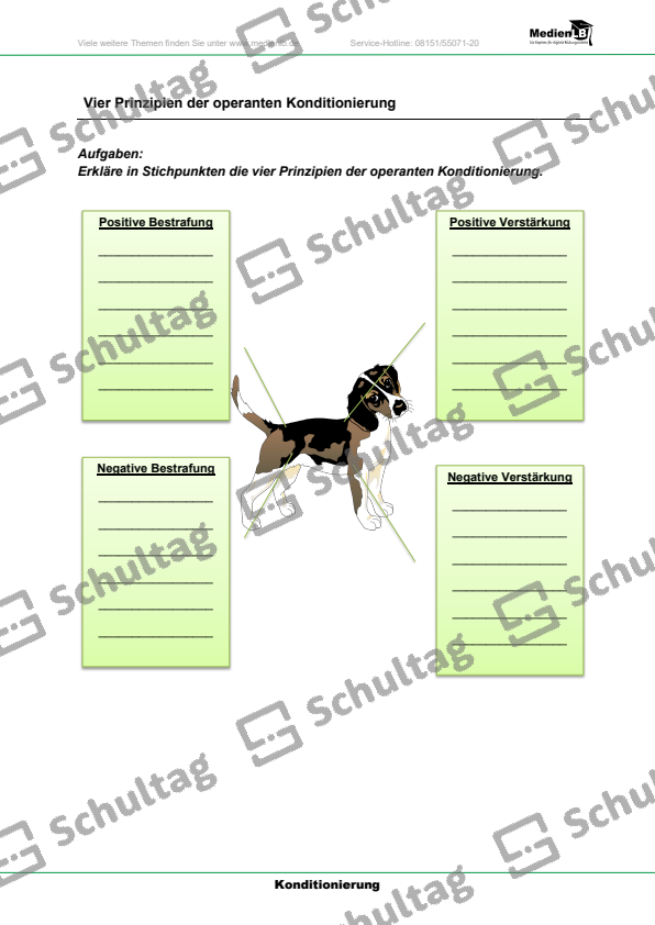 Operante Konditionierung Beispiele Alltag Konditionierung (Sammlung) – Schultag